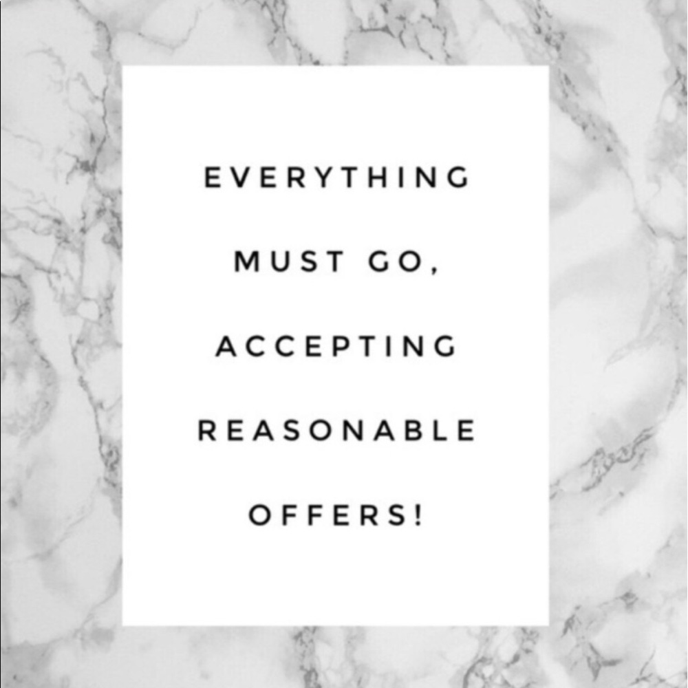 Accepting reasonable offers!